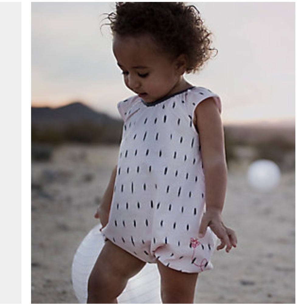 BURTS BEES BABY bubble romper